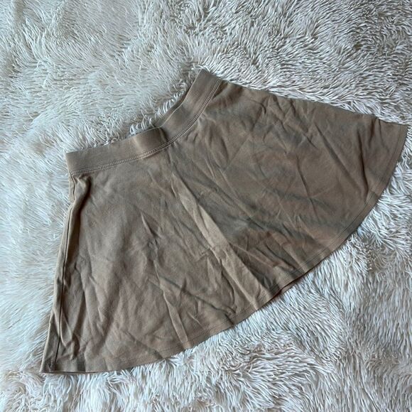 The Children’s Place Khaki Pull On Flare Uniform Skirt Size 10 - Picture 1 of 4